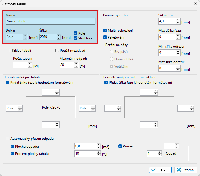 optimalizace v rolích